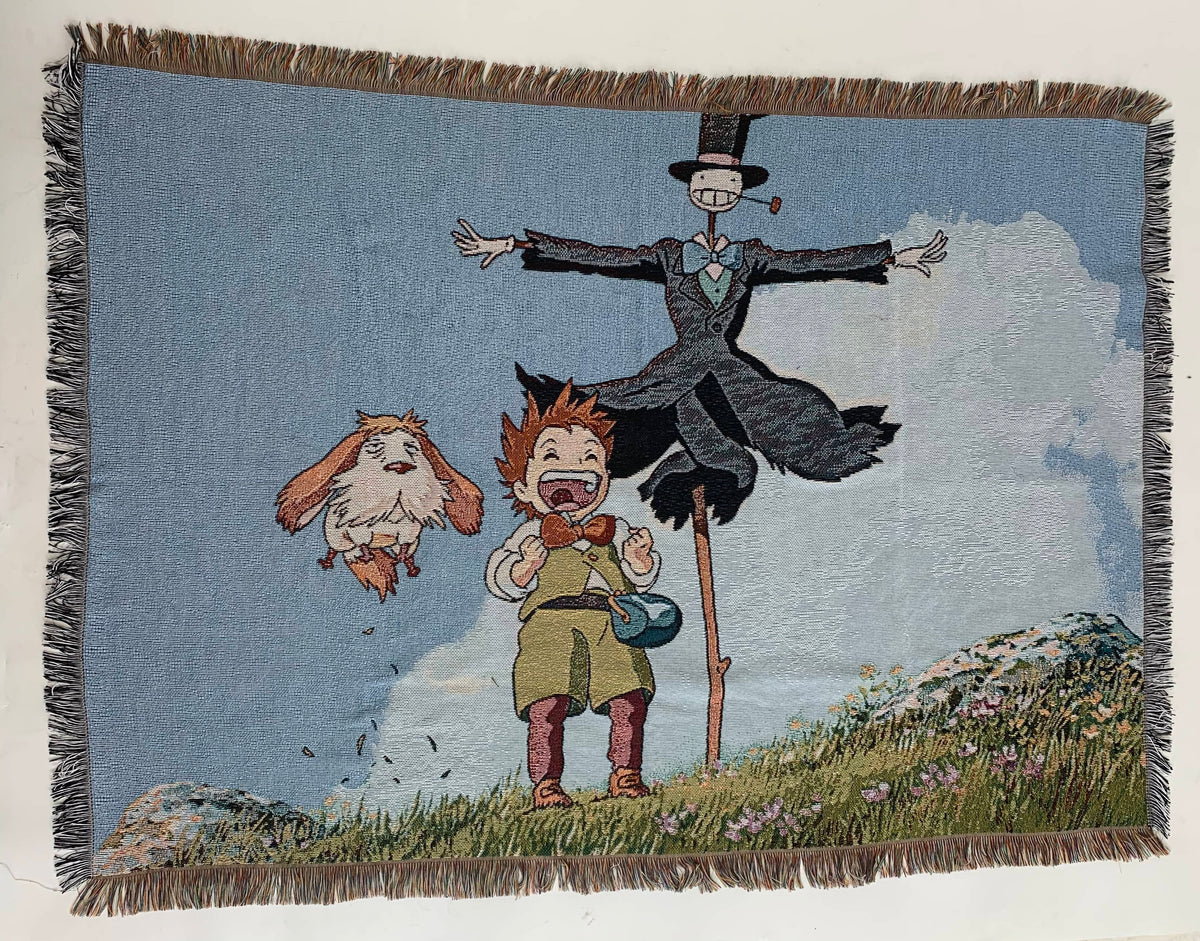 Studio Ghibli Howl's movie castle store howl Sophie woven tapestry throw blanket