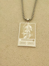 Load image into Gallery viewer, Silver Black Luster Soldier pendant front