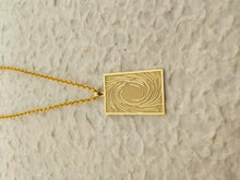 Load image into Gallery viewer, Gold Dark Magician pendant reverse and chain