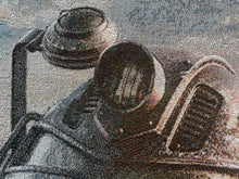 Load image into Gallery viewer, Fallout power armour woven cotton tapestry blanket detail