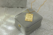 Load image into Gallery viewer, Gold Red Eyes Black Dragon pendant and chain front