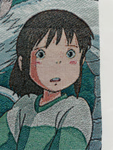 Load image into Gallery viewer, Chihiro design close-up on Spirited Away tapestry tote bag