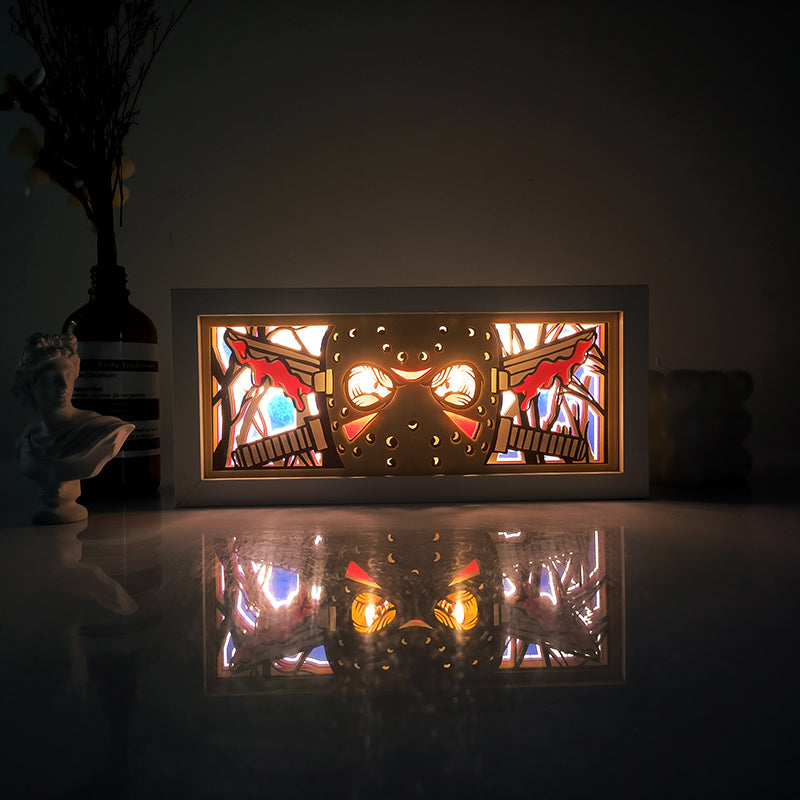 Friday the 13th Handmade Horror Light Box