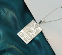 Load image into Gallery viewer, Silver/ Gold Red Eyes Black Dragon Pendant &amp; Chain
