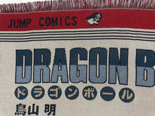 Load image into Gallery viewer, Dragon Ball Goku and Perfect Cell woven tapestry blanket detail
