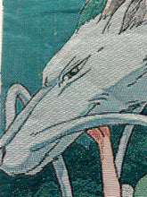 Load image into Gallery viewer, Haku dragon design close-up on Spirited Away tapestry tote bag
