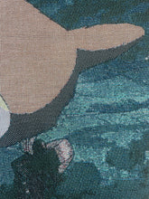 Load image into Gallery viewer, Totoro blanket woven texture and forest detail
