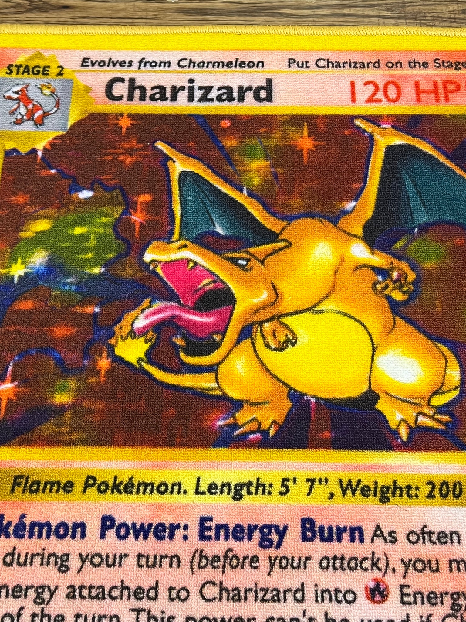 charizard pokemon card rug Pokemon