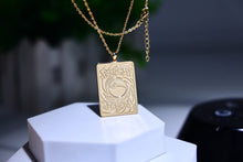 Load image into Gallery viewer, Silver/ Gold Charizard Pokemon Pendant &amp; Chain
