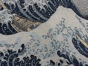 The Great Wave off Kanagawa Tapestry Blanket