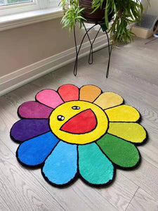 Murakami Flower Hand-Tufted Rug