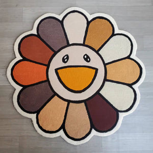 Takashi Murakami Flower Hand-Tufted Rug