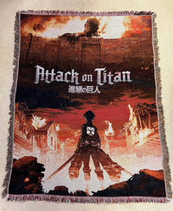 Attack on Titan Tapestry Blanket