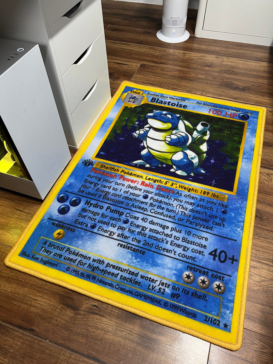 Pokemon - Blastoise Printed Rug – Eyes of Akuma