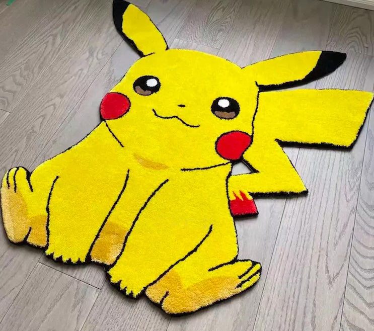 Pikachu Hand-Tufted Rug